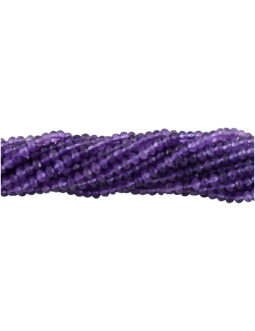 Facettierte Amethyst-Perlenstrang A