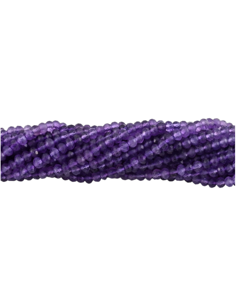 Facettierte Amethyst-Perlenstrang A