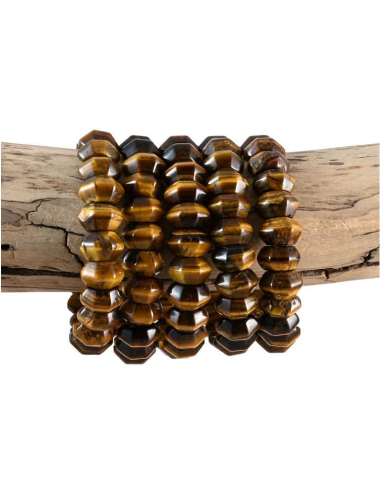 Oval domed tiger eye bracelet