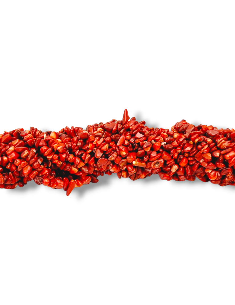 Fio coral tingido barroco 85 cm A