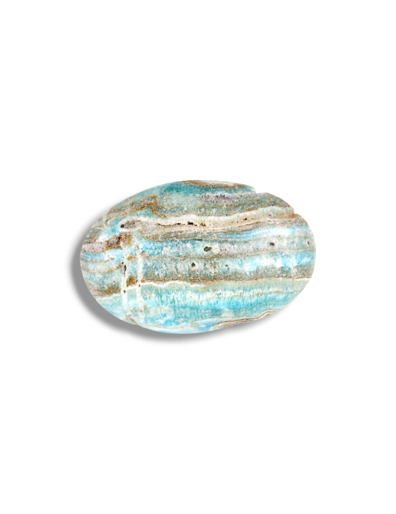 Blue Aragonite Pebble AA