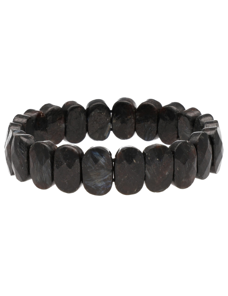 Astrophyllit Armband flach facettiert AA