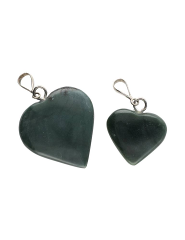 Nephrite Jade heart pendant
