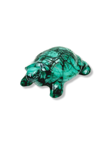 Tortuga esculpida en malaquita