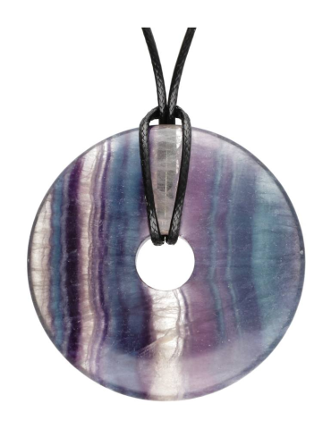 Fluorite Donut Pendant AA