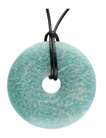 Pendentif Amazonite donut AA