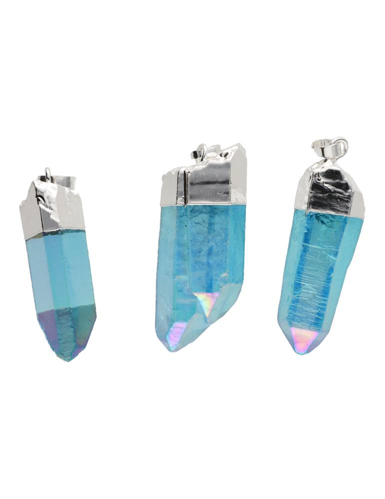 Pendentif Aqua aura pointe