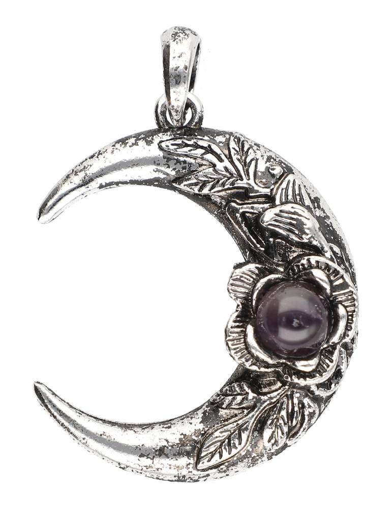 Colgante de luna y piedra
