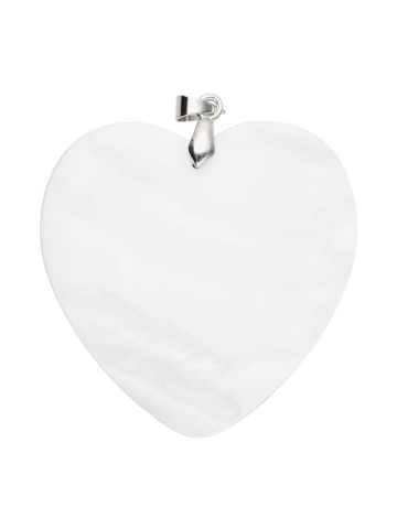 Pingente coração madrepérola 4cm
