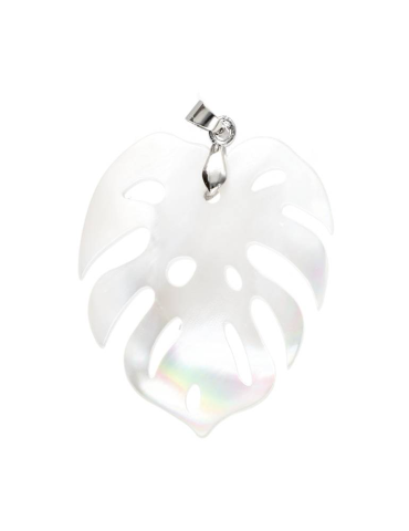 Copy of Mother-of-Pearl Leaf Pendant