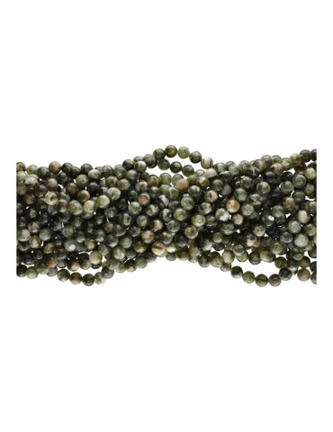 Filo di perle di tormalina verde AA