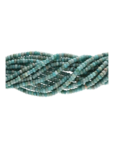 Fil de contas de Amazonite disco A