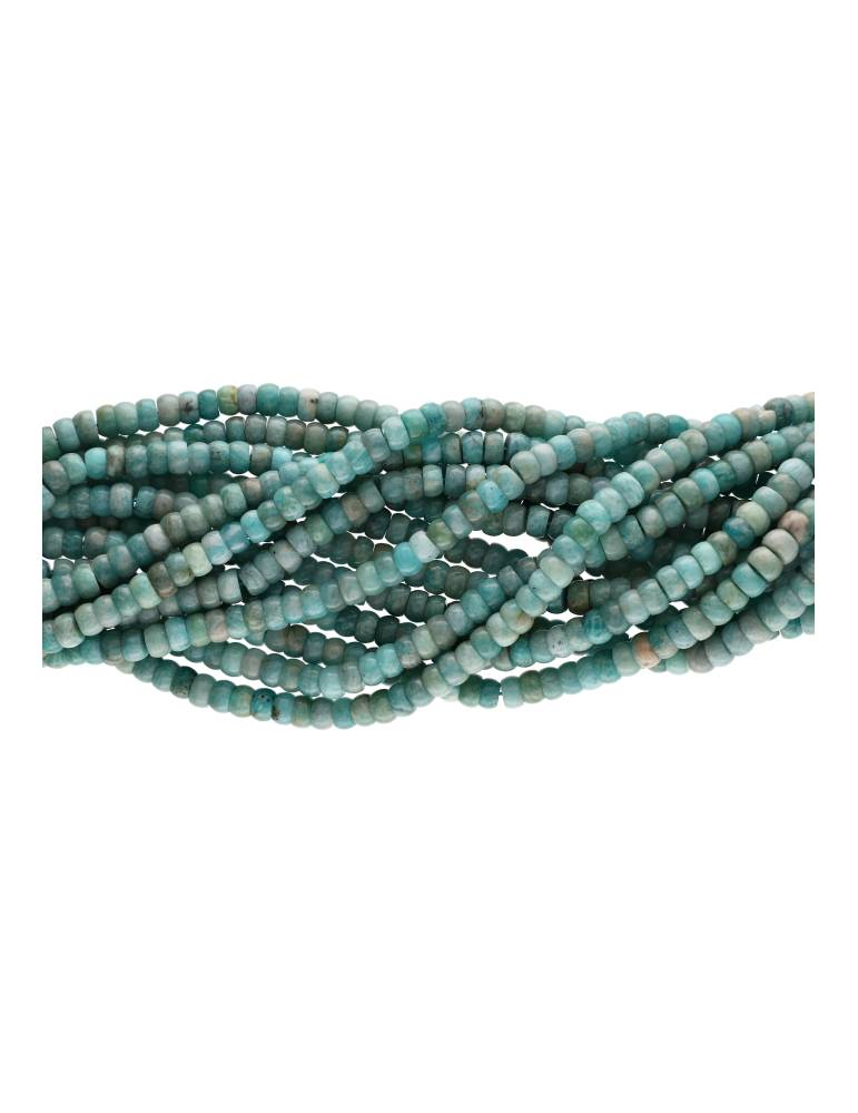 Fil Amazonite perles disque A
