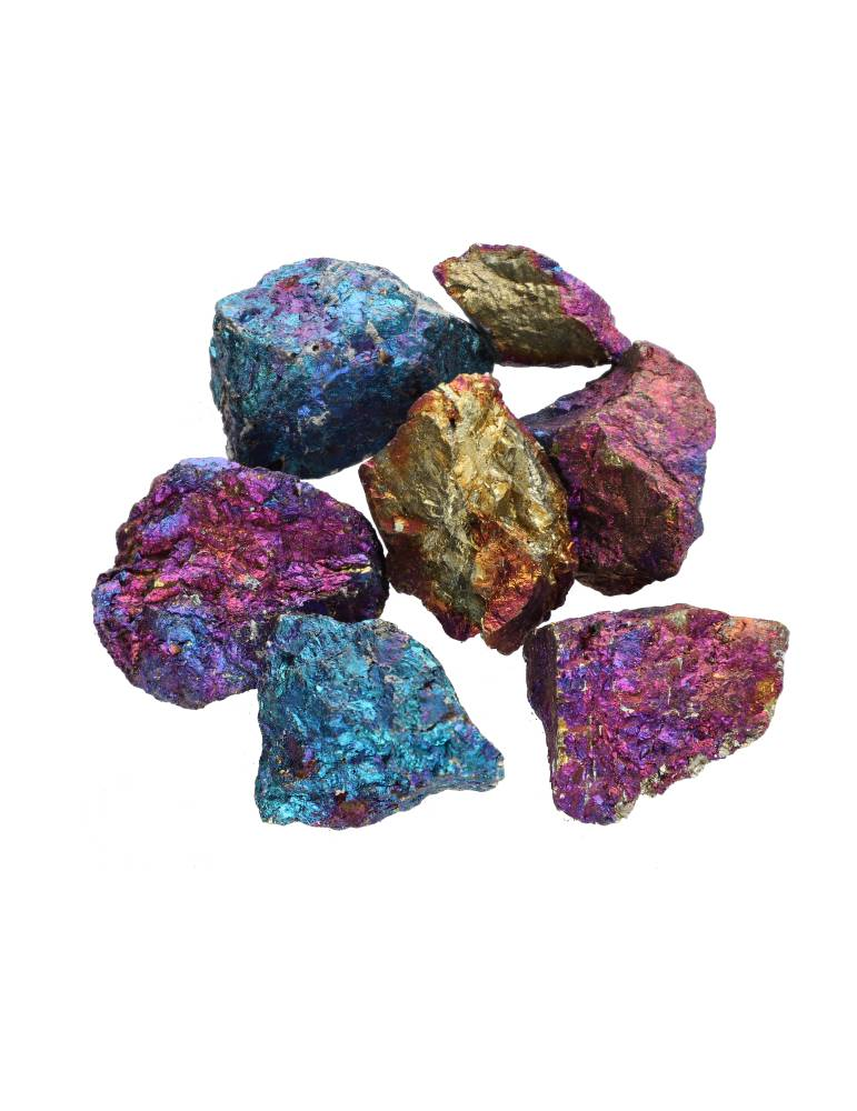 Calcopirite blu piccole pietre grezze AA