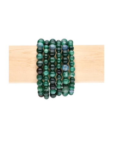 Pulseira de fuchsita pérolas A