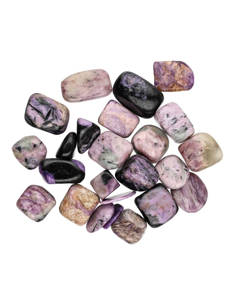 Tumbled Charoite stones A
