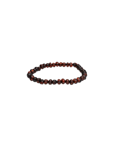 Pulseira adulto Âmbar Cognac escuro AA