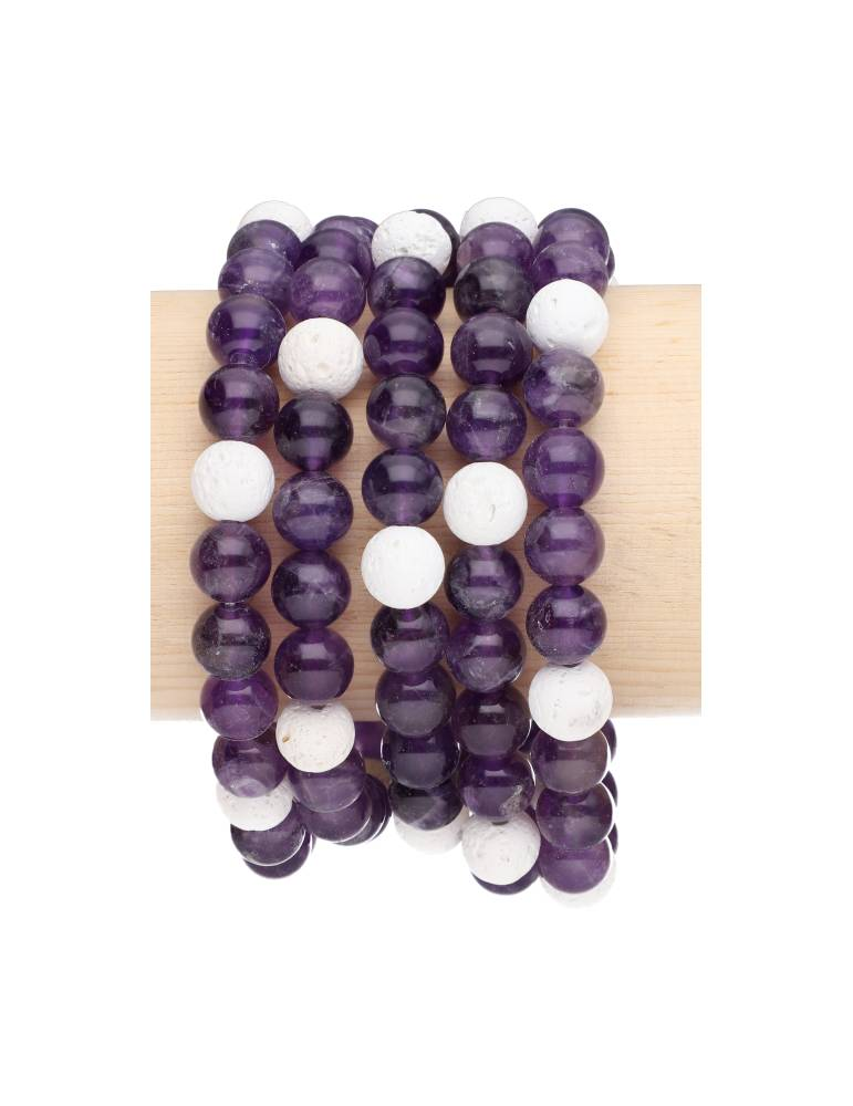 Pulsera difusora de aceite esencial con perlas de 8 mm A