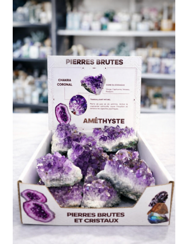 AA Amethyst Druze Display Raw Stones