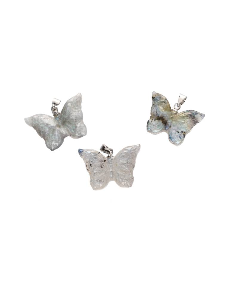 Pendentif papillon labradorite S