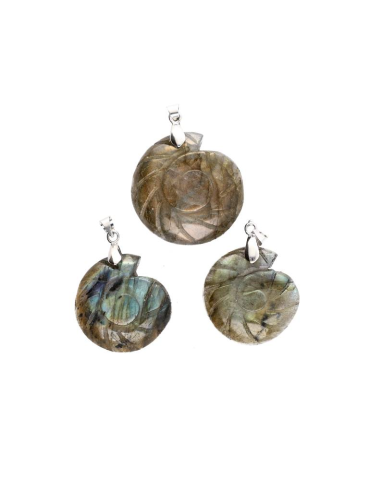 Pendentif spirale labradorite