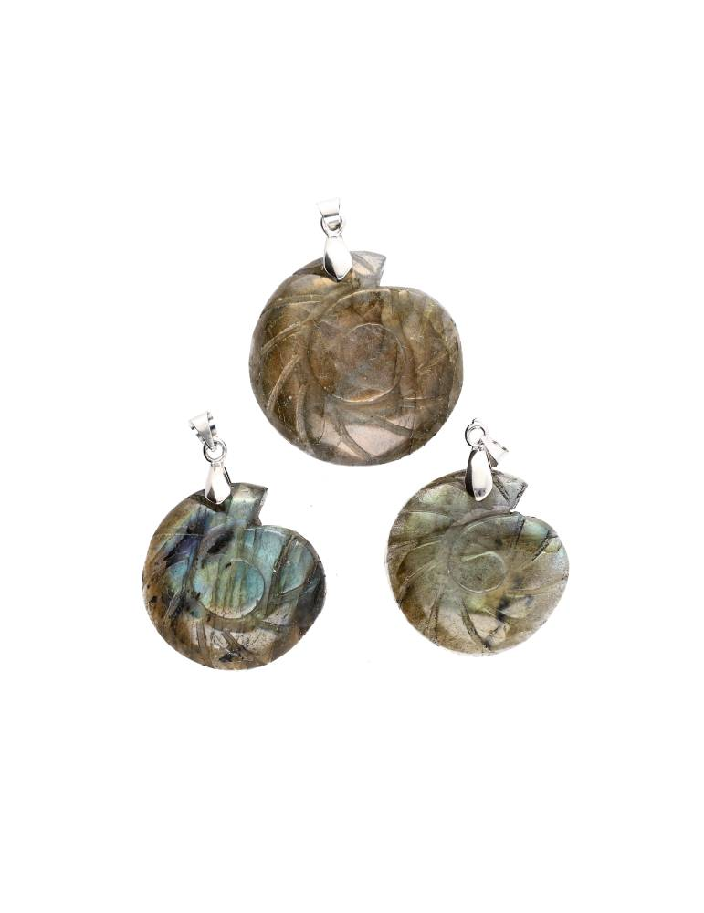 Pendentif spirale labradorite