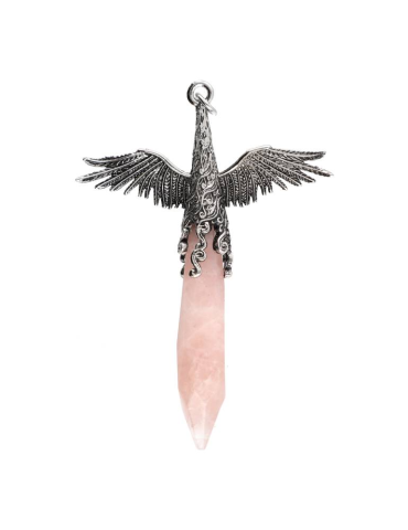 Pendentif ailes pointe facettée