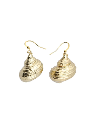 Copy of green turbo shell earrings