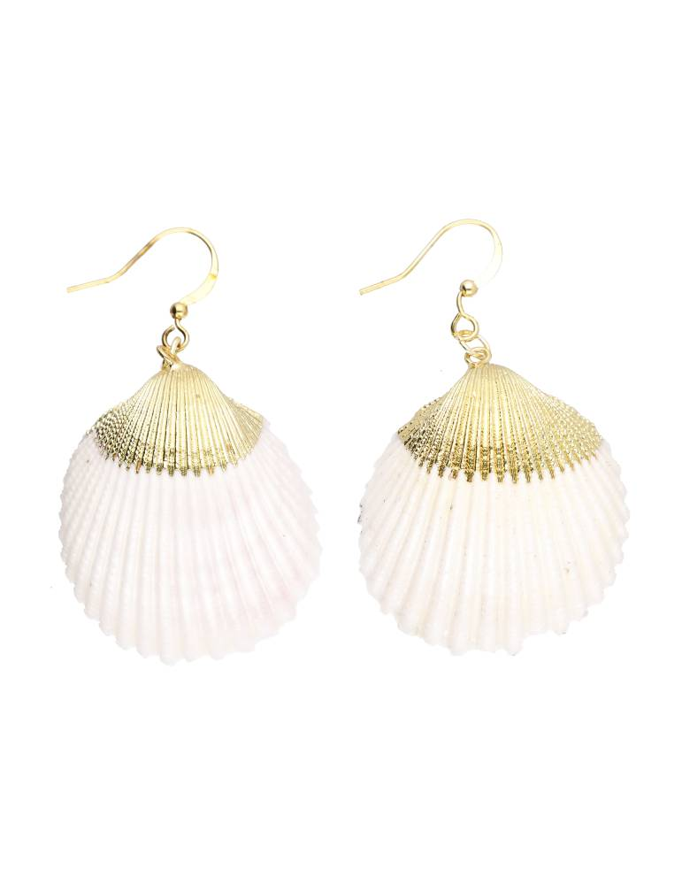 Boucles d'oreilles coquillage coque