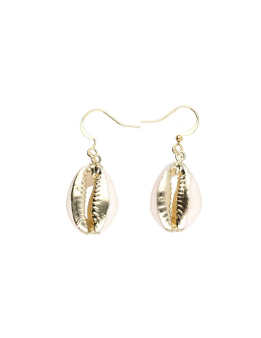 Copy of Beige Cowrie Shell Earrings