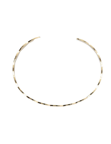 Bracelet acier inoxydable martelé