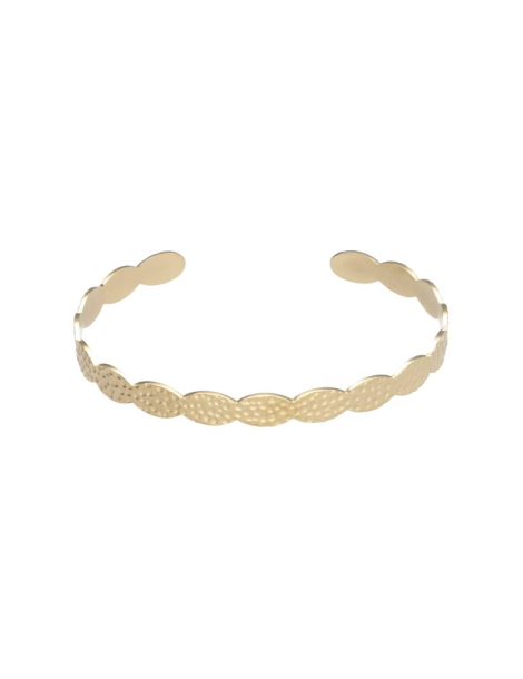 Bracelet acier inoxydable martelé
