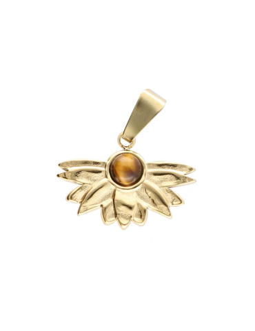 Colgante de loto dorado