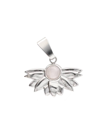 Silberner Lotus-Anhänger