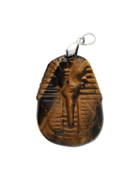 Pendentif pharaon oeil de tigre AA