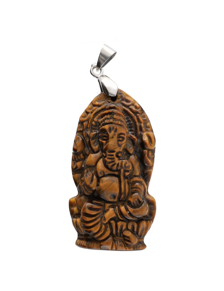 Pendentif Ganesh oeil de tigre AA