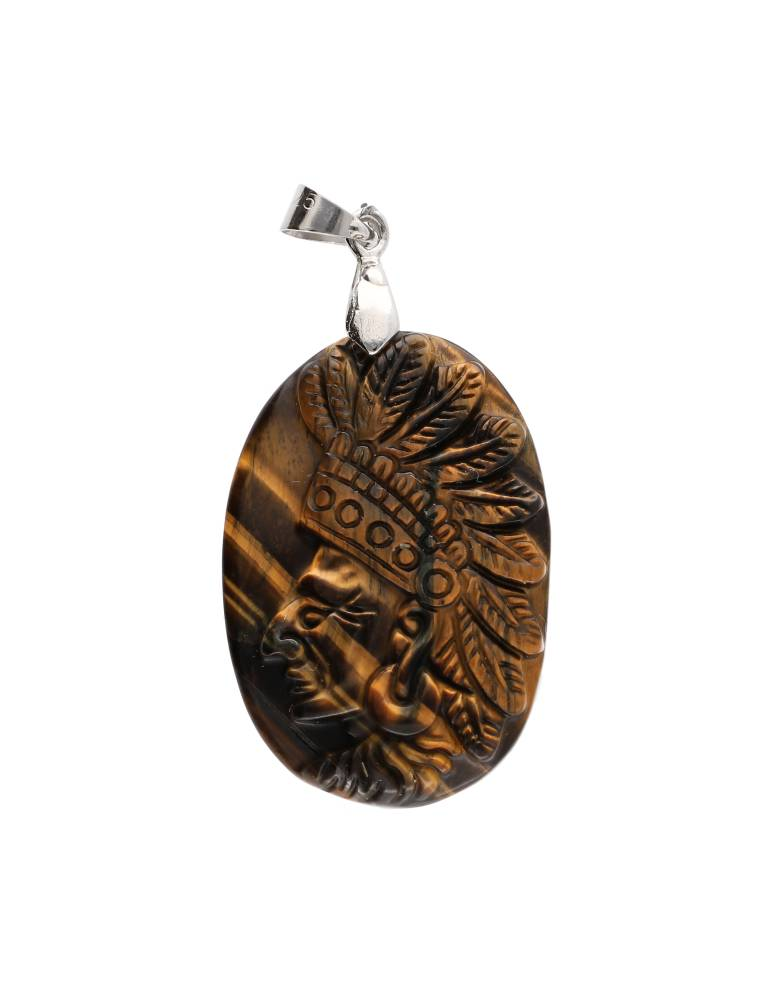 Apache tiger eye pendant AA