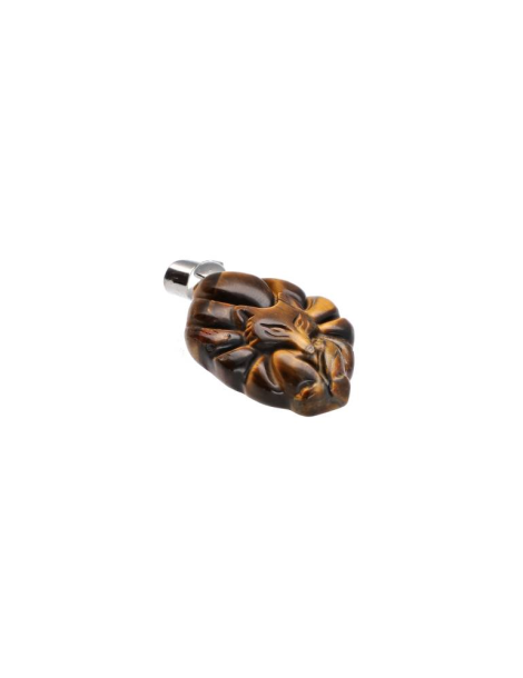 Ciondolo volpe a 9 code occhio di tigre AA