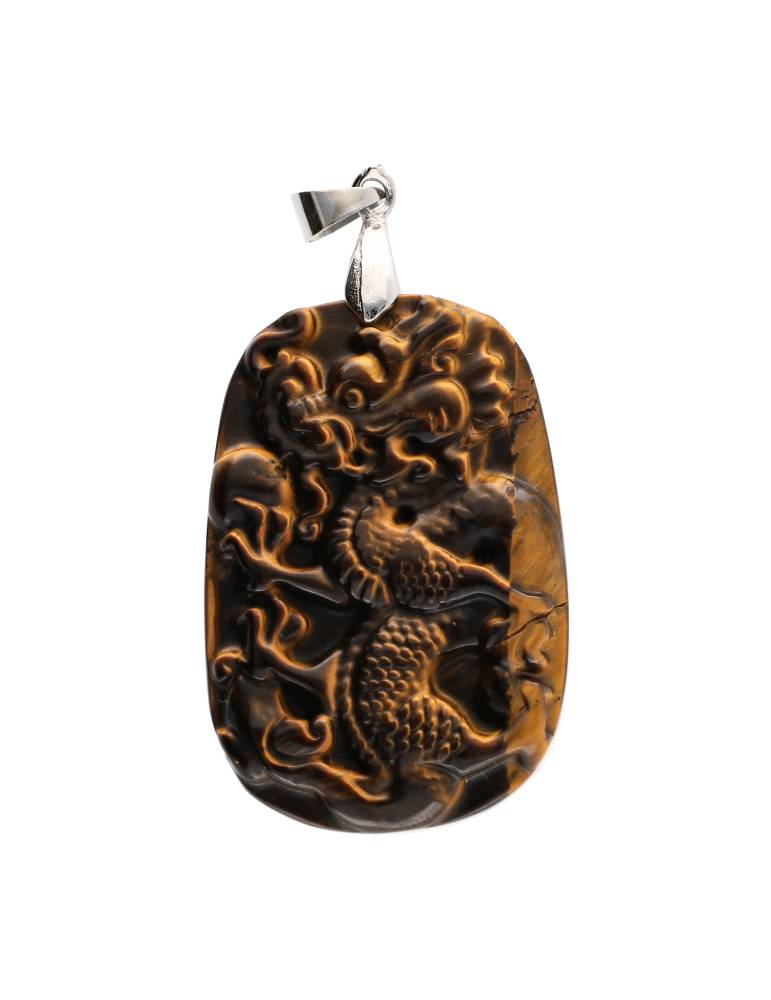 Colgante de dragón ojo de tigre AA