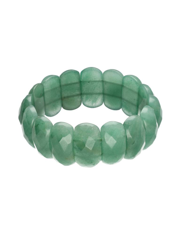 Bracciale XL sfaccettato avventurina AA