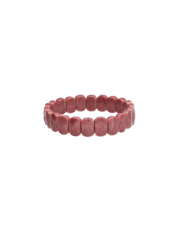 Effen rhodoniet plat armband A
