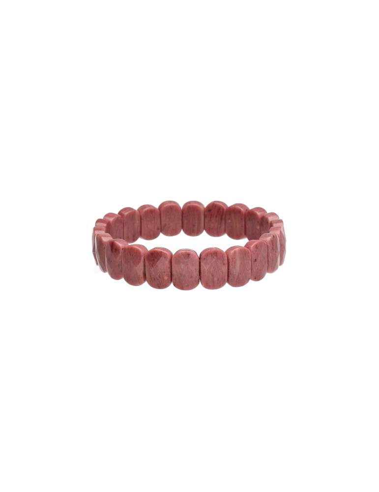 Effen rhodoniet plat armband A