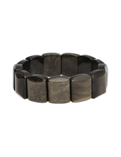Pulseira de obsidiana dourada almofada AA