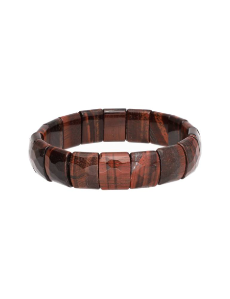 Bracelet oeil de taureau carrés facettes AA