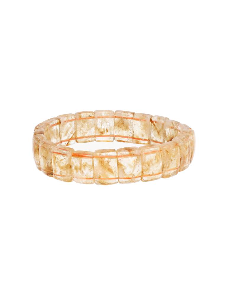 Platte citrien armband