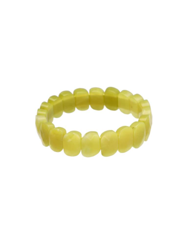 Bracelet serpentine claire facetté A
