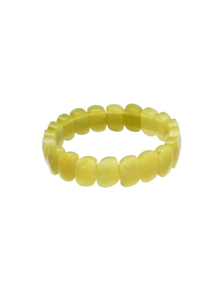 Pulsera de serpentina clara facetada A