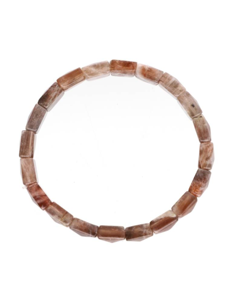 Sunstone faceted square bracelet A