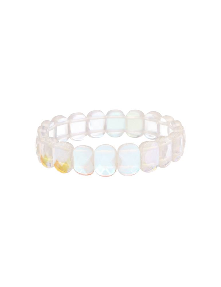 Pulseira aura angel facetada oval A