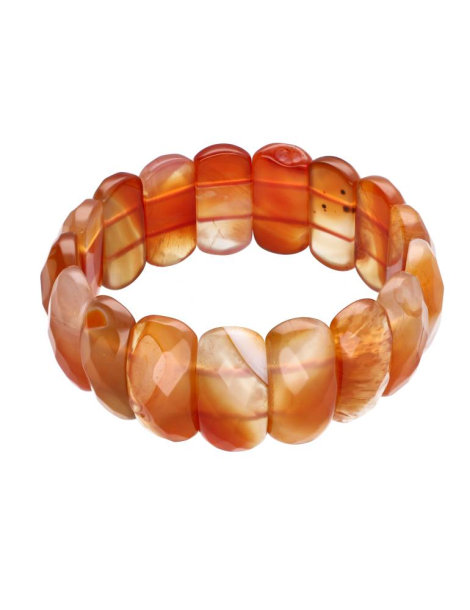 XL faceted carnelian AA bracelet